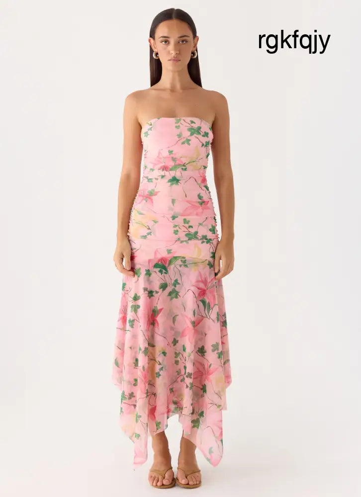 Bingle Midi Dress - Blooming Spring - Midi Dresses