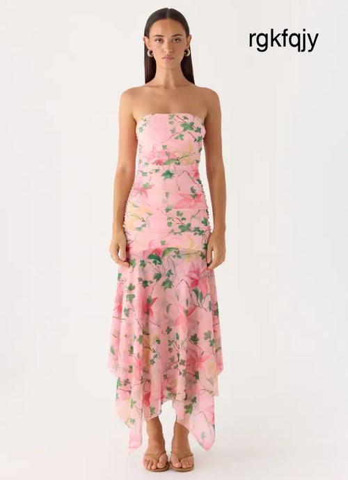 Bingle Midi Dress - Blooming Spring - Midi Dresses