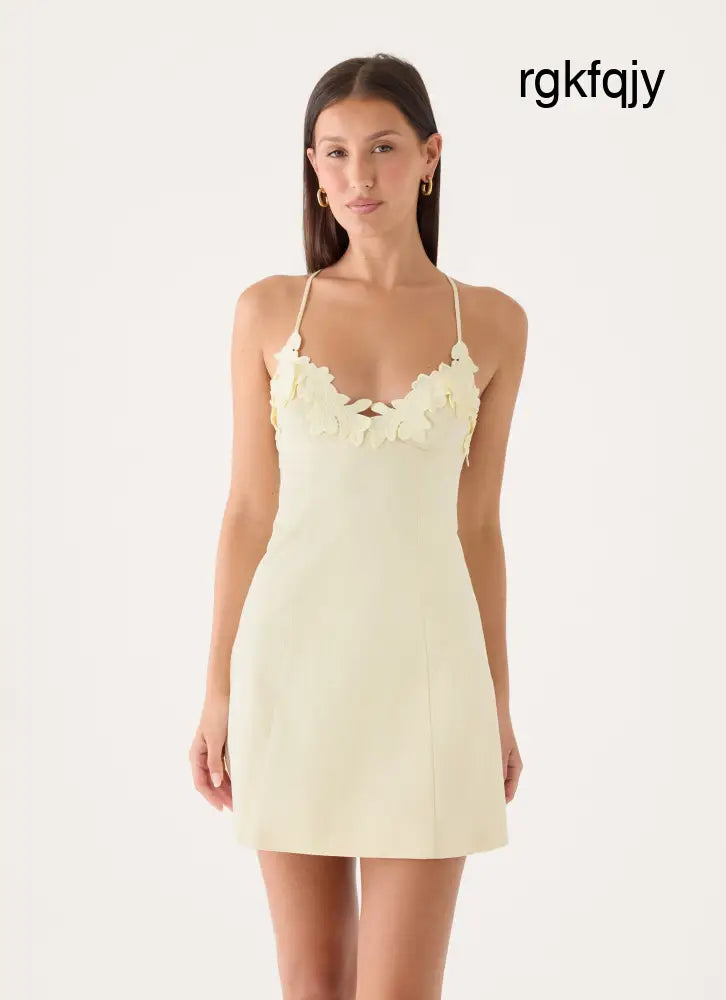 Brave Sound Mini Dress - Yellow - Mini Dresses