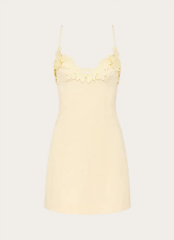 Brave Sound Mini Dress - Yellow - Mini Dresses