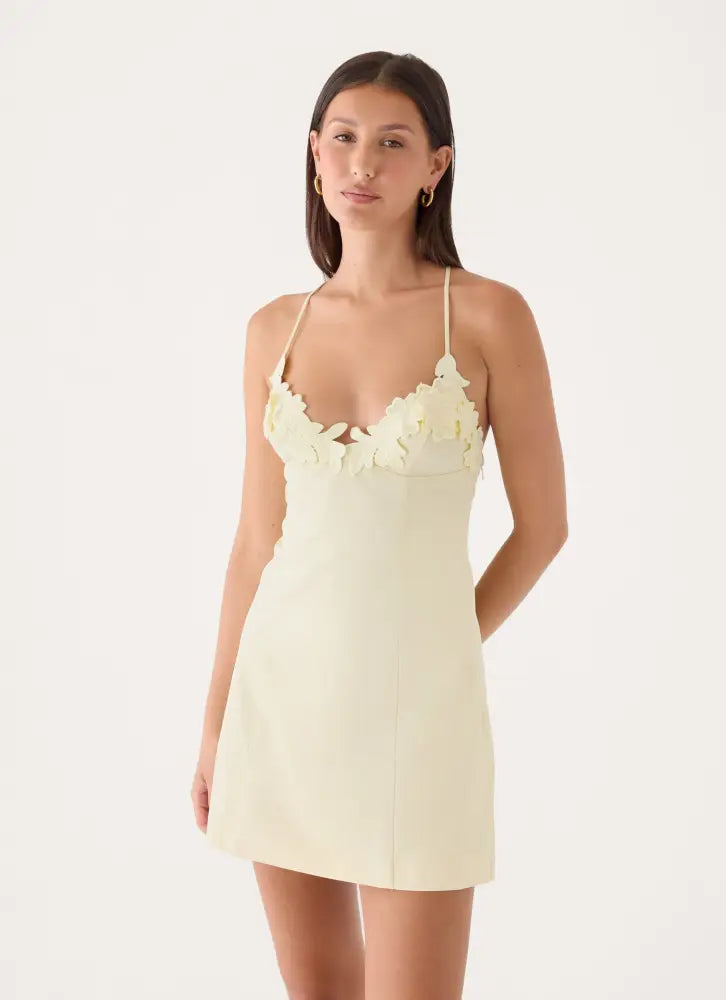 Brave Sound Mini Dress - Yellow - Mini Dresses