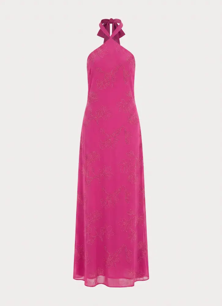 Cliffs Edge Maxi Dress - Berry Kiss - Maxi Dresses
