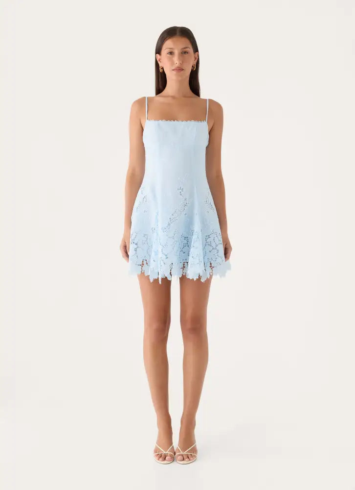 Florine Mini Dress - Blue - Mini Dresses