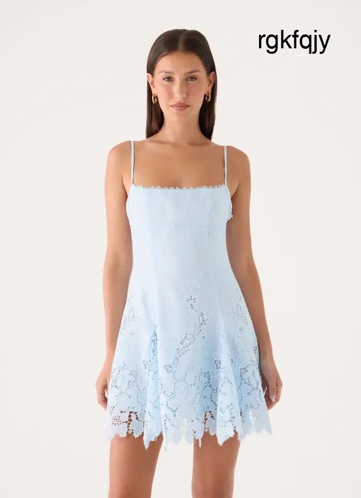 Florine Mini Dress - Blue - Mini Dresses