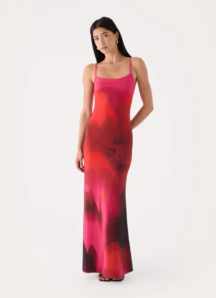 Freyah Maxi Dress - Pink Violet Bloom - Maxi Dresses