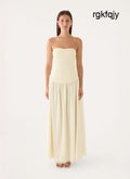 Pinky Up Maxi Dress - Butter Yellow - Maxi Dresses