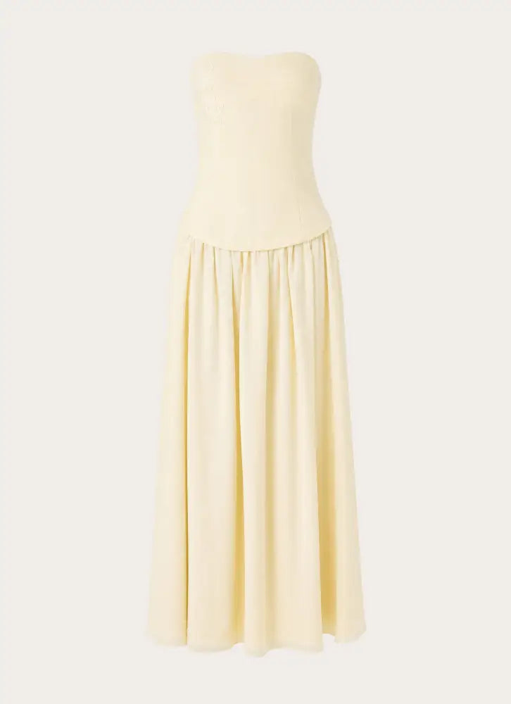 Pinky Up Maxi Dress - Butter Yellow - Maxi Dresses