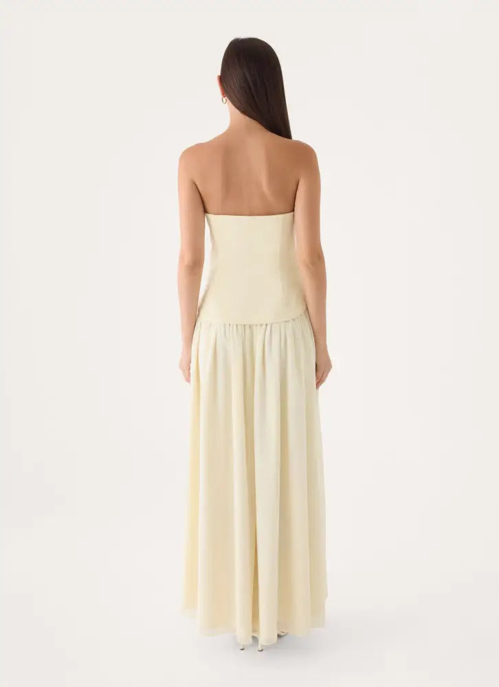 Pinky Up Maxi Dress - Butter Yellow - Maxi Dresses