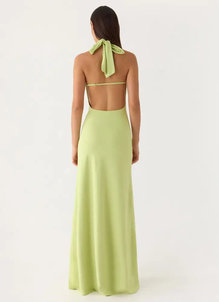 Quaresma Embellished Maxi Dress - Lime - Maxi Dresses