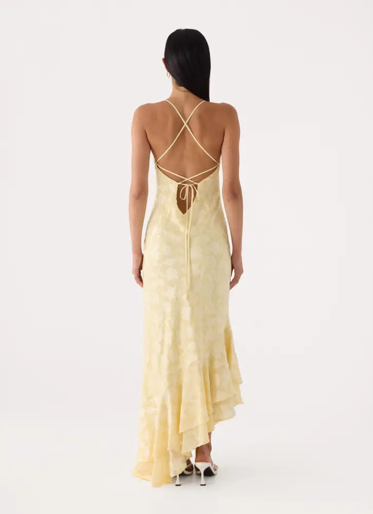 Take A Photo Midi Dress - Yellow - Midi Dresses
