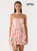 When You Look Mini Dress - Blooming Spring - Mini Dresses